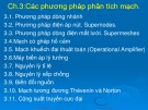 Các phương pháp phân tích mạch: Bài giảng Giải tích mạch - Chương 3