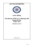 Giáo trình Kiểm tra và đánh giá chất lượng mối hàn (Nghề: Hàn) - CĐ Công nghiệp Hải Phòng