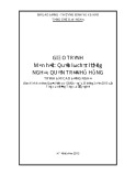 Giáo trình Quản lý chất lượng (Nghề: Quản trị nhà hàng)