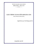 Giáo trình Tài nguyên khoáng sản - ĐH Nông nghiệp I [Mới nhất]
