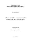 Xử lý ảnh báo chí trên báo điện tử cho điện thoại di động: Luận văn Thạc sĩ Báo chí học