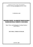 Doctoral Thesis Summary: Developing the students’ collaborative problem-solving compentence in teaching non-metallic chemistry at high school
