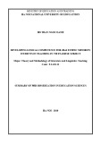 Summary of PhD Dissertation in Education Sciences: Developing lexical competence for Jrai ethnic minority students in teaching Vietnamese subject
