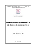 Luận án Tiến sĩ Y học: Nghiên cứu phẫu thuật nội soi ổ bụng điều trị một số bệnh do còn ống tinh mạc ở trẻ em