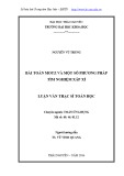 Luận văn Thạc sĩ Toán học: Bài toán Motz và một số phương pháp tìm nghiệm xấp xỉ