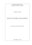 Luận văn Thạc sĩ Toán học: Kì dị của đường cong phẳng - Nghiên cứu chuyên sâu