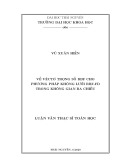 Luận văn Thạc sĩ Toán học: Về véctơ trọng số RBF cho phương pháp không lưới RBF – FD trong không gian ba chiều