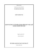 Quản trị công ty cổ phần theo mô hình Ban kiểm soát theo Luật Doanh nghiệp 2020: Luận văn Thạc sĩ Luật học