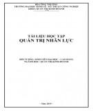 Tài liệu học tập Quản trị nhân lực: Phần 2