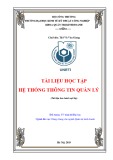 Tài liệu học tập Hệ thống thông tin quản lý [mới nhất, đầy đủ]
