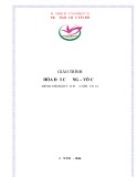 Giáo trình Hóa đại cương vô cơ Đại học Tây Đô [Tài liệu đầy đủ]