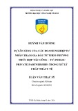 Luận văn: Sự sẵn sàng của doanh nghiệp tư nhân tham gia đầu tư PPP trong xử lý chất thải y tế