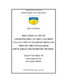 Phân tích các yếu tố ảnh hưởng cấu trúc tài chính công ty bất động sản niêm yết trên Sở giao dịch chứng khoán thành phố Hồ Chí Minh