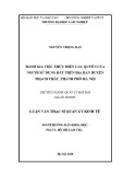 Luận văn Thạc sĩ: Đánh giá thực hiện quyền của người sử dụng đất tại huyện Thạch Thất, Hà Nội