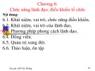 Bài giảng Quản trị học: Chương 6 - Đỗ Văn Thắng