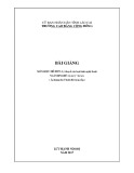 Bài giảng Lý thuyết các loại hình nghệ thuật (Ngành: Quản lý văn hóa) - Trường Cao đẳng Lào Cai