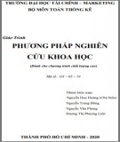 Giáo trình Phương pháp nghiên cứu khoa học Phần 2 - Trường ĐH Tài chính Marketing [Full/Mới nhất]