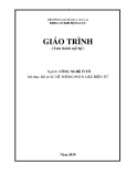 Giáo trình Bảo dưỡng và sửa chữa hệ thống phun dầu điện tử (Nghề Công nghệ ô tô) - Trường CĐ Cộng đồng Lào Cai [Mới nhất]