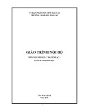 Giáo trình Thanh nhạc 1 - Trường Cao đẳng Lào Cai