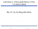 Bài giảng Thiết kế hệ thống nhúng: Các hệ thống điều khiển (Chương 6 - Bài 11)