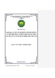 Đánh giá yếu tố ảnh hưởng sinh trưởng hỗn hợp chủng vi khuẩn khử sulfate: Luận văn Thạc sĩ ứng dụng xử lý nước thải ô nhiễm chì ở Việt Nam