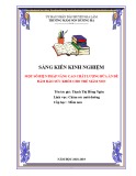 Sáng kiến kinh nghiệm Mầm non: Một số biện pháp nâng cao chất lượng bữa ăn để đảm bảo sức khỏe cho trẻ Mầm non