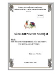 Sáng kiến kinh nghiệm THCS: Một số kinh nghiệm khắc sâu kiến thức văn biểu cảm ở lớp 7 THCS