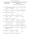 Đề thi thử Toán tốt nghiệp THPT 2021 - Trường THPT Hòa Bình (Đề số 5)