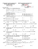 Đề thi giữa học kì 1 Toán lớp 12 năm 2020-2021 có đáp án - THPT Nguyễn Huệ
