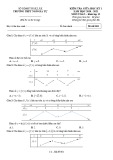 Đề thi giữa học kì 1 Toán lớp 12 năm 2020-2021 có đáp án trường THPT Ngô Gia Tự