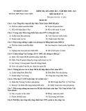 Đề thi Lịch sử lớp 12 giữa học kì 2 năm 2020-2021 có đáp án trường THPT Phan Ngọc Hiển