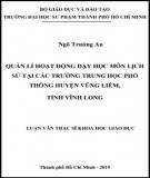 Quản lý ứng dụng công nghệ thông tin trong học tập của học sinh: Luận văn Thạc sĩ tại trường tiểu học huyện Bình Chánh, TP. Hồ Chí Minh