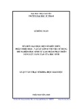 Luận văn Thạc sĩ: Tổ chức dạy học Nhiệt học Vật lý lớp 10 bằng thí nghiệm tự làm, phát triển năng lực sáng tạo cho học sinh