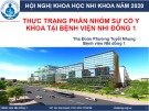 Thực trạng phân nhóm sự cố y khoa tại Bệnh viện Nhi đồng 1
