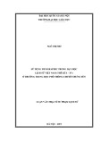 Luận văn Thạc sĩ Sư phạm Lịch sử: Sử dụng Infographic trong dạy học Lịch Sử Việt Nam (thế kỉ X - XV) ở trường Trung học phổ thông chuyên Hưng Yên