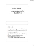 Bài giảng Chuỗi cung ứng và mạng sản xuất: Chương 3 - TS. Nguyễn Thị Xuân Hòa