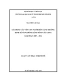 Luận văn Thạc sĩ Kinh tế: Tác động của vốn con người đến tăng trưởng kinh tế vùng Đồng bằng sông Cửu Long giai đoạn 2007 – 2014