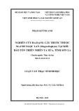 Nghiên cứu đa dạng cây thuốc ngành Ngọc lan (Magnoliophyta) tại khu bảo tồn Tà Xùa, Sơn La: Luận văn Thạc sĩ Sinh học