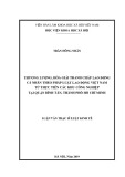 Luận văn Thạc sĩ Luật học: Thương lượng, hòa giải tranh chấp lao động cá nhân theo pháp luật lao động Việt Nam từ thực tiễn các Khu công nghiệp tại quận Bình Tân, thành phố Hồ Chí Minh