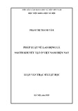 Pháp luật về lao động là người khuyết tật ở Việt Nam hiện nay: Luận văn Thạc sĩ Luật học
