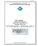 Giáo trình Quản trị mạng (Nghề Quản trị mạng, Trình độ cao đẳng) - CĐ Kỹ thuật Công nghệ BR-VT