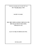 Luận văn Thạc sĩ Chính sách công: Thực hiện chính sách phát triển Đảng viên trên địa bàn huyện Thăng Bình, tỉnh Quảng Nam