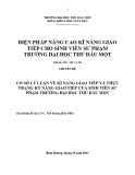 Kĩ năng giao tiếp: Cơ sở lý luận và thực trạng của sinh viên sư phạm Đại học Thủ Dầu Một