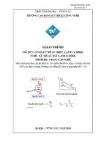 Giáo trình Cơ sở kỹ thuật nhiệt lạnh và điều hòa không khí (Nghề Kỹ thuật máy lạnh và điều hòa không khí, Trình độ trung cấp) - CĐ Kỹ thuật Công nghệ BR-VT