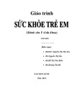 Giáo trình Sức khỏe trẻ em Trường TC Phạm Ngọc Thạch Cần Thơ