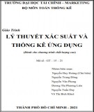 Giáo trình Lý thuyết xác suất và thống kê ứng dụng Phần 1: Trường ĐH Tài chính Marketing