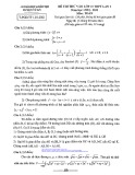 Đề thi thử Toán vào lớp 10 năm 2021-2022 lần 1 - Phòng GD&ĐT Tứ Kỳ