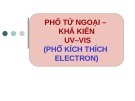 Phổ UV-VIS (Phổ kích thích Electron): Bài giảng Phương pháp phân tích hiện đại - Chương 10