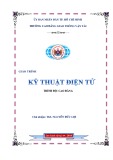 Giáo trình Kỹ thuật điện tử CĐ Giao thông Vận tải TP.HCM chuẩn nhất