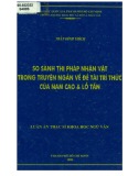 Luận án Thạc sĩ Khoa học Ngữ văn: So sánh thi pháp nhân vật trong truyện ngắn về đề tài trí thức của Nam Cao và Lỗ Tấn